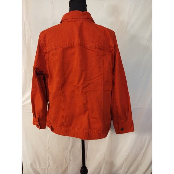 Jessica London Rust/Burnt Orange Denim Women's Jacket Size 18 - Picture 5 of 8